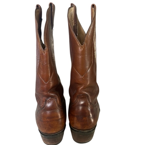 Panhandle Slim by Sanders Men's Western Boots
9.5E | Brown Leather Cowboy Boots - Picture 6 of 10